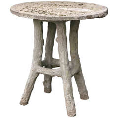 Faux Bois Bistro Table 10