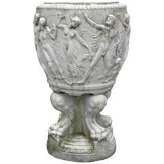 Stamped Galloway Terracotta Garden Urn 3