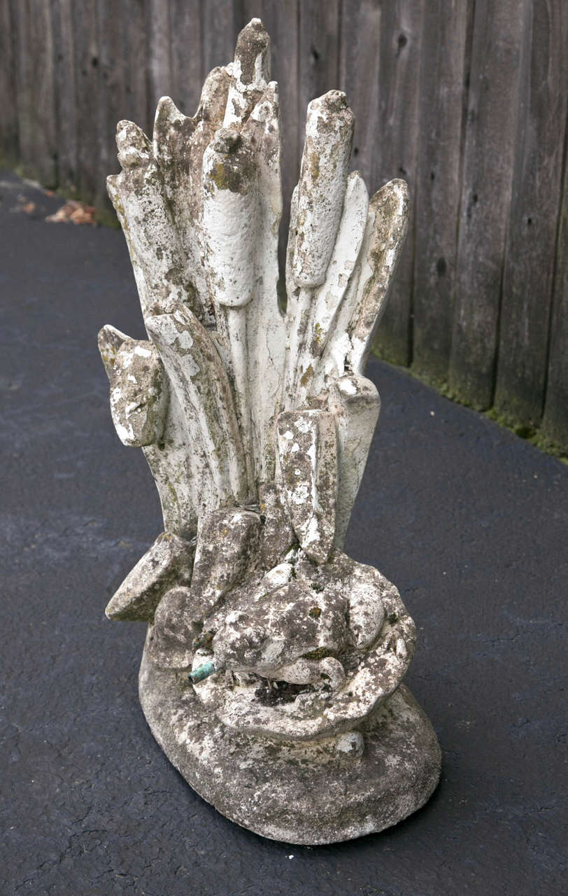 Cement Frog Fountain For Sale at 1stdibs