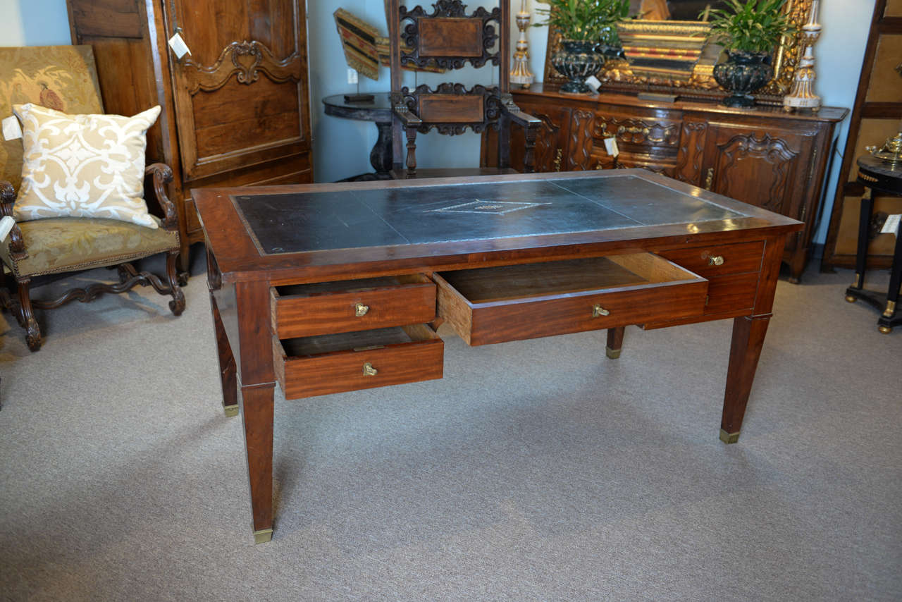 Period Restoration Desk In Mahogany with Slides at Both Ends 4