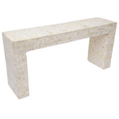 Coquina Stone Console