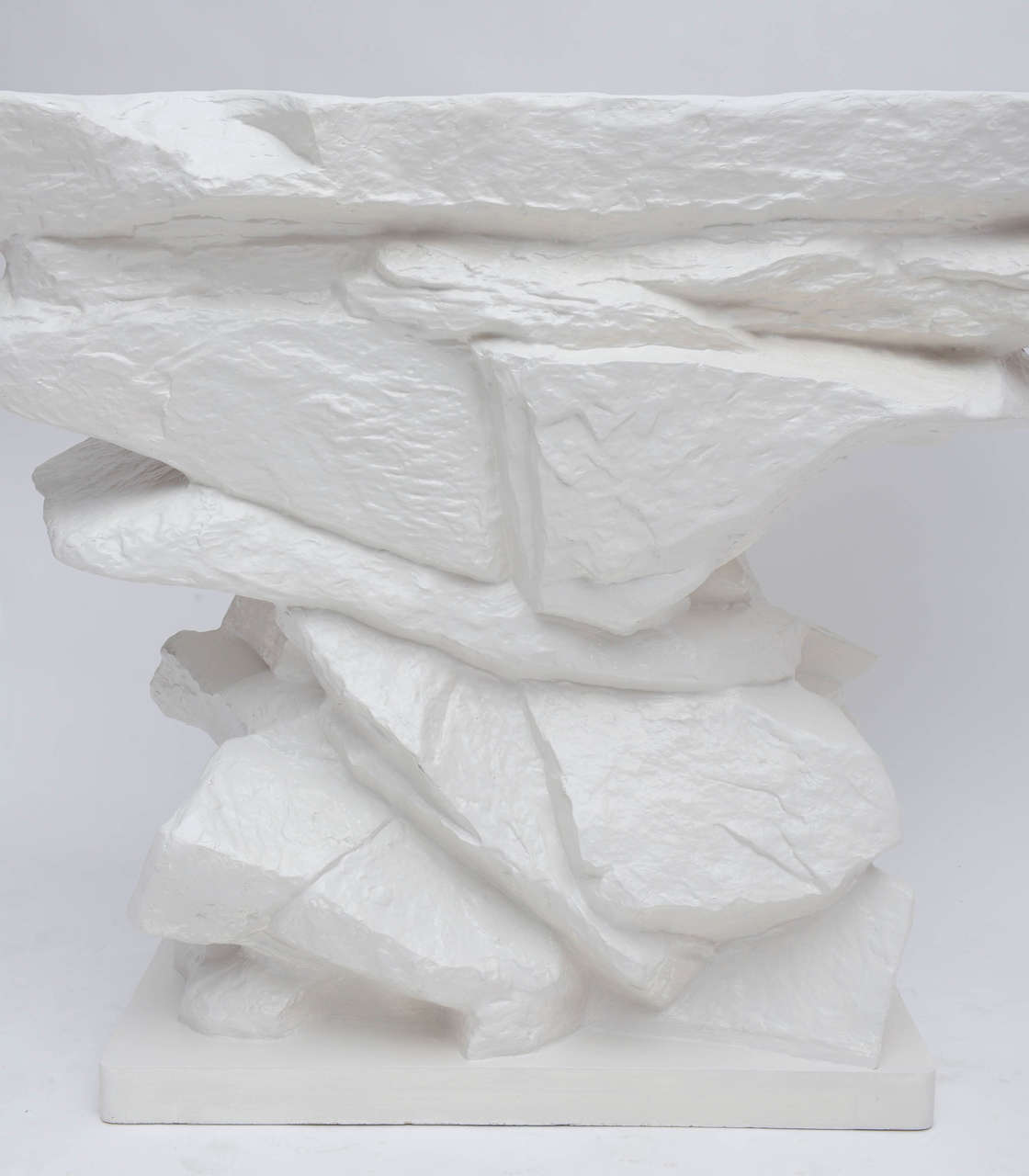 Sirmos Plaster Rock Console at 1stDibs