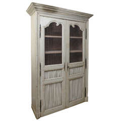 French Armoire with an Antiqued Finish, 19th Century