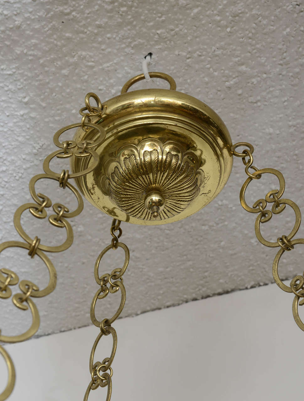 Baroque Style Brass Hanging Fixture For Sale 2