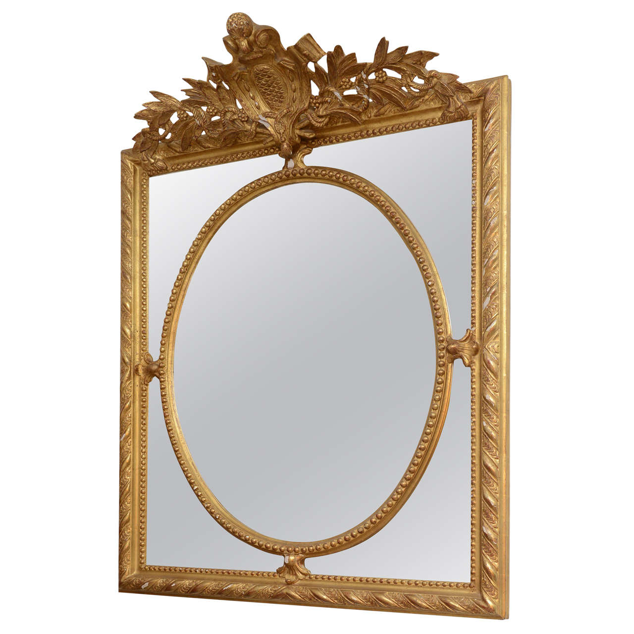 French Gilt Mirror, 20th century