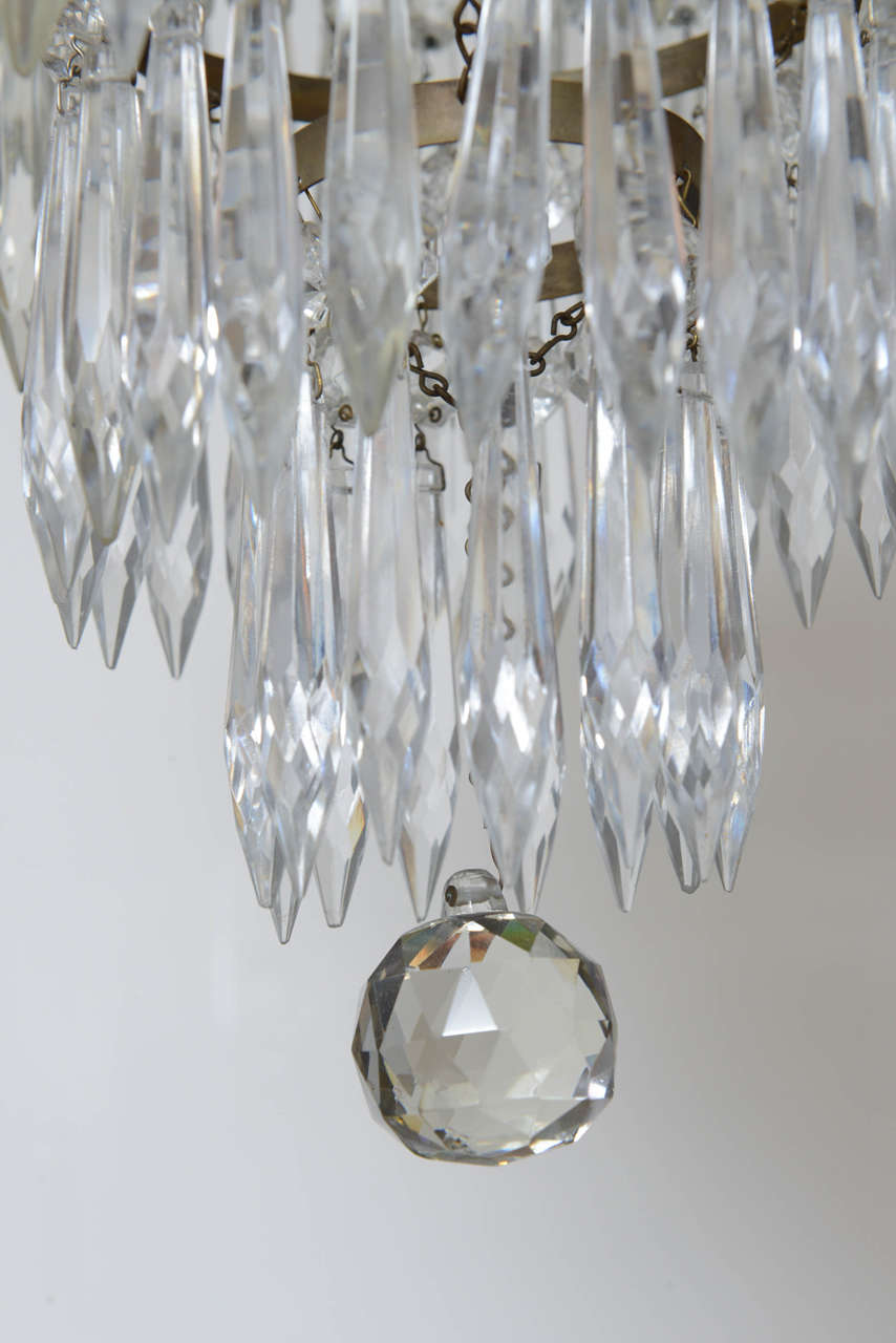 Directoire Style Crystal Chandelier, 20h Century 1