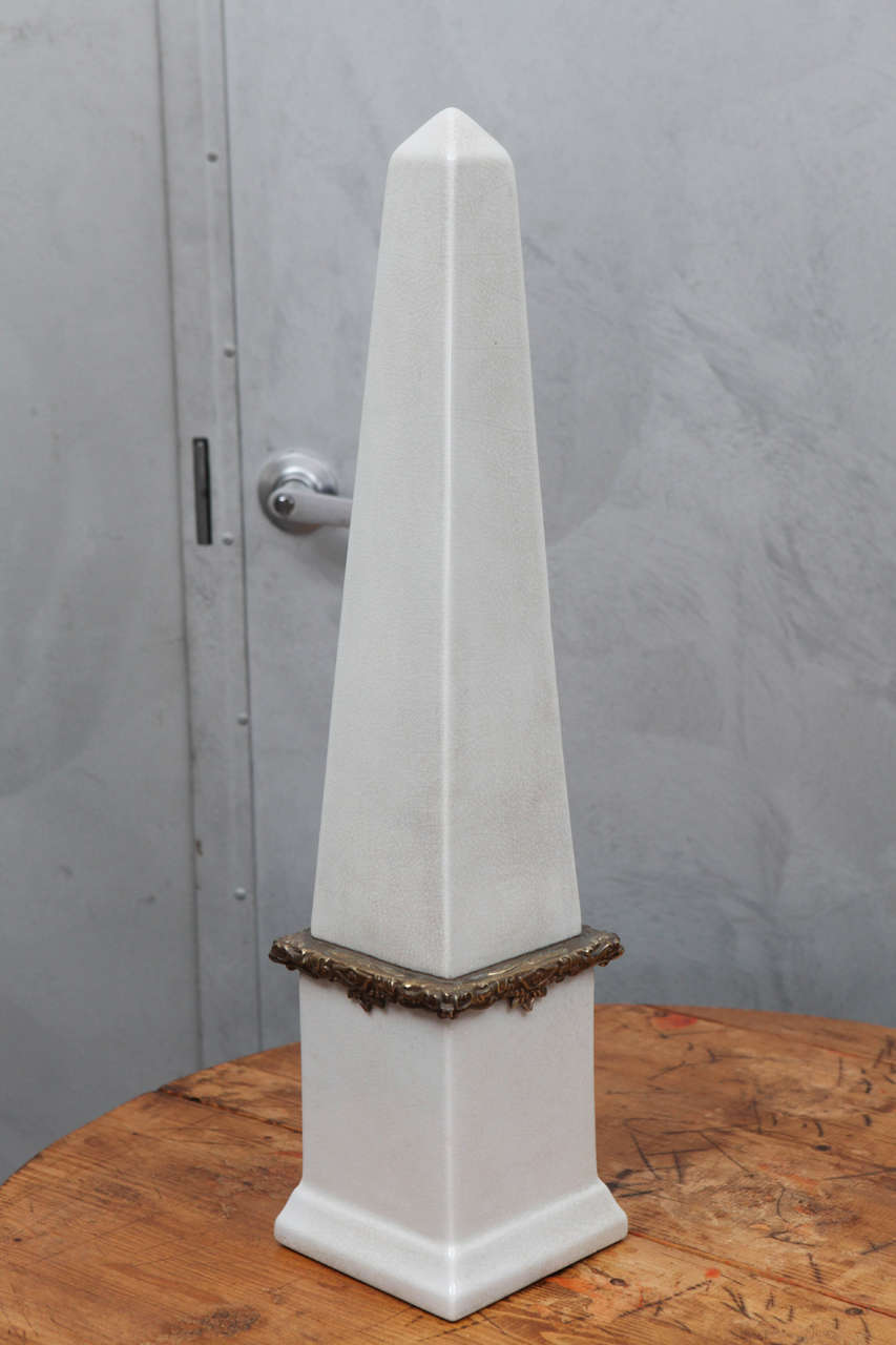 Tall Ceramic Obelisk Statues For Sale at 1stdibs