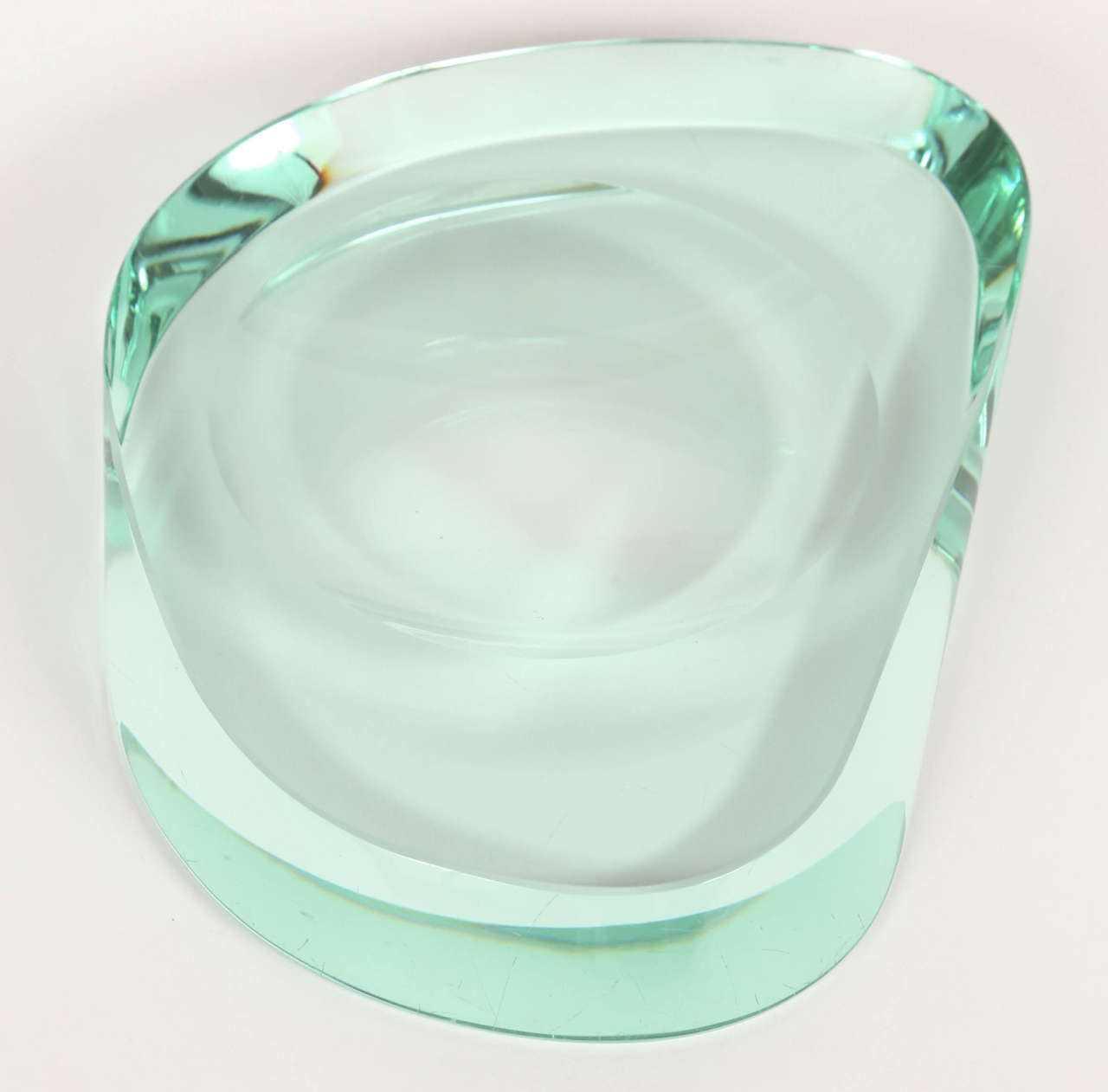 Rare Glass 'Vide Poche' by Max Ingrand