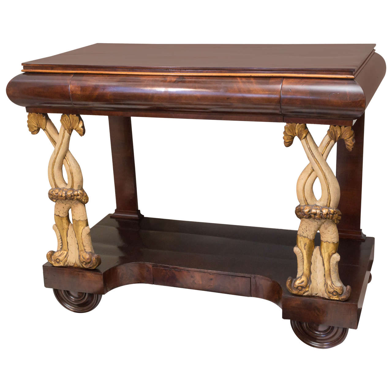 19th Century Baltic Mahogany Console For Sale