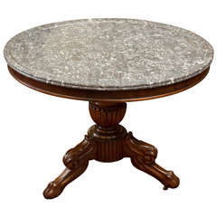 19th Century French Marble-Top Center Table 4