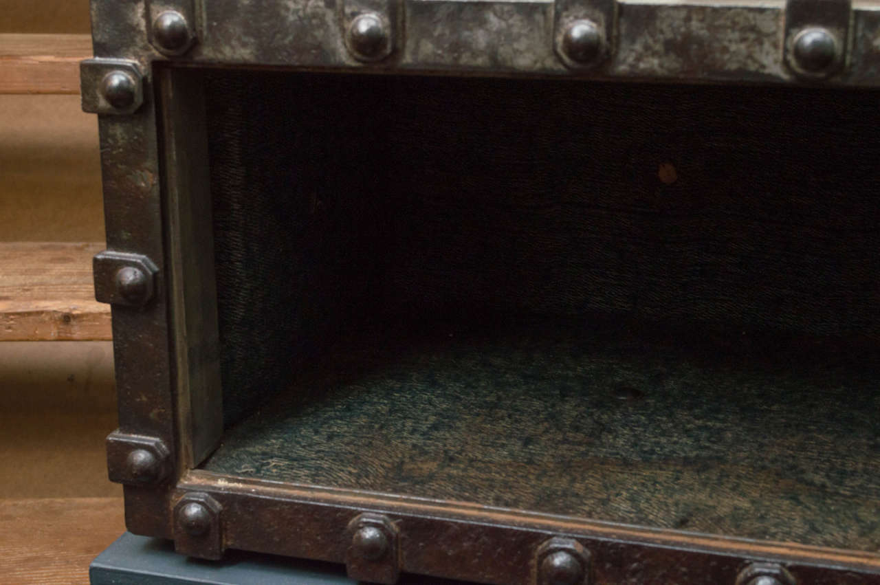 Mid-19th Century French Iron and Rivets Safe 2