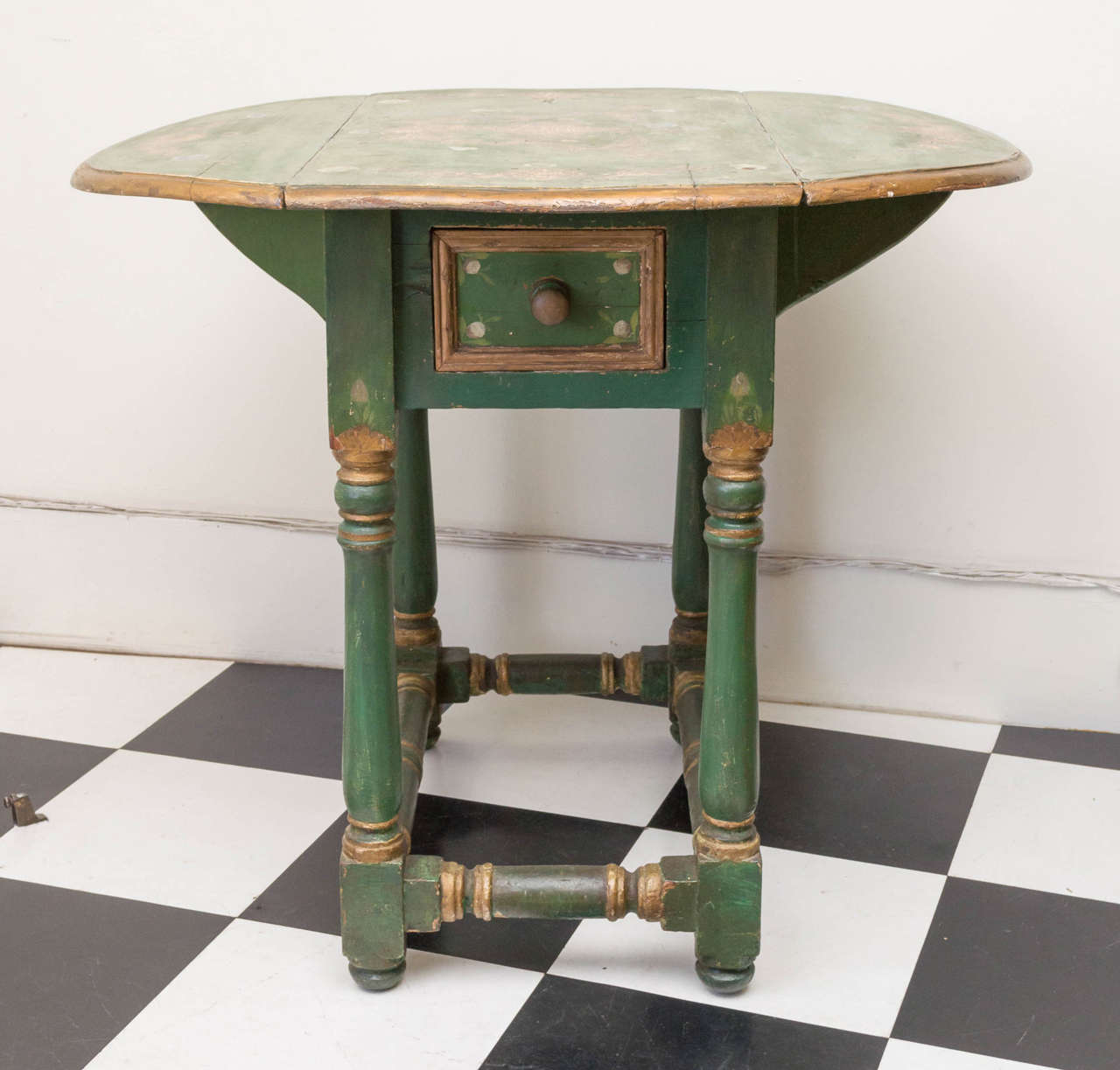 19th c. Spanish Drop Leaf Table