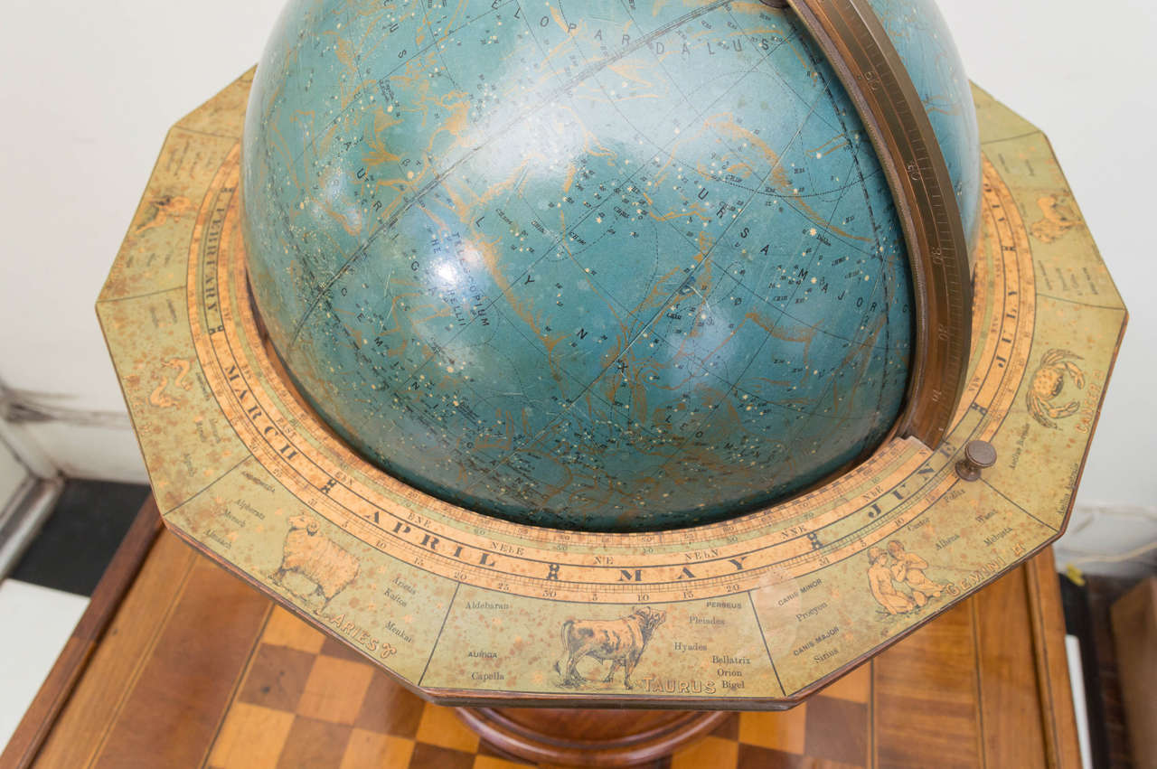 Mahogany 20th Century American Celestial Globe