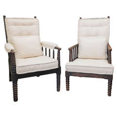 Pair of 19th Century English Bergere Chairs