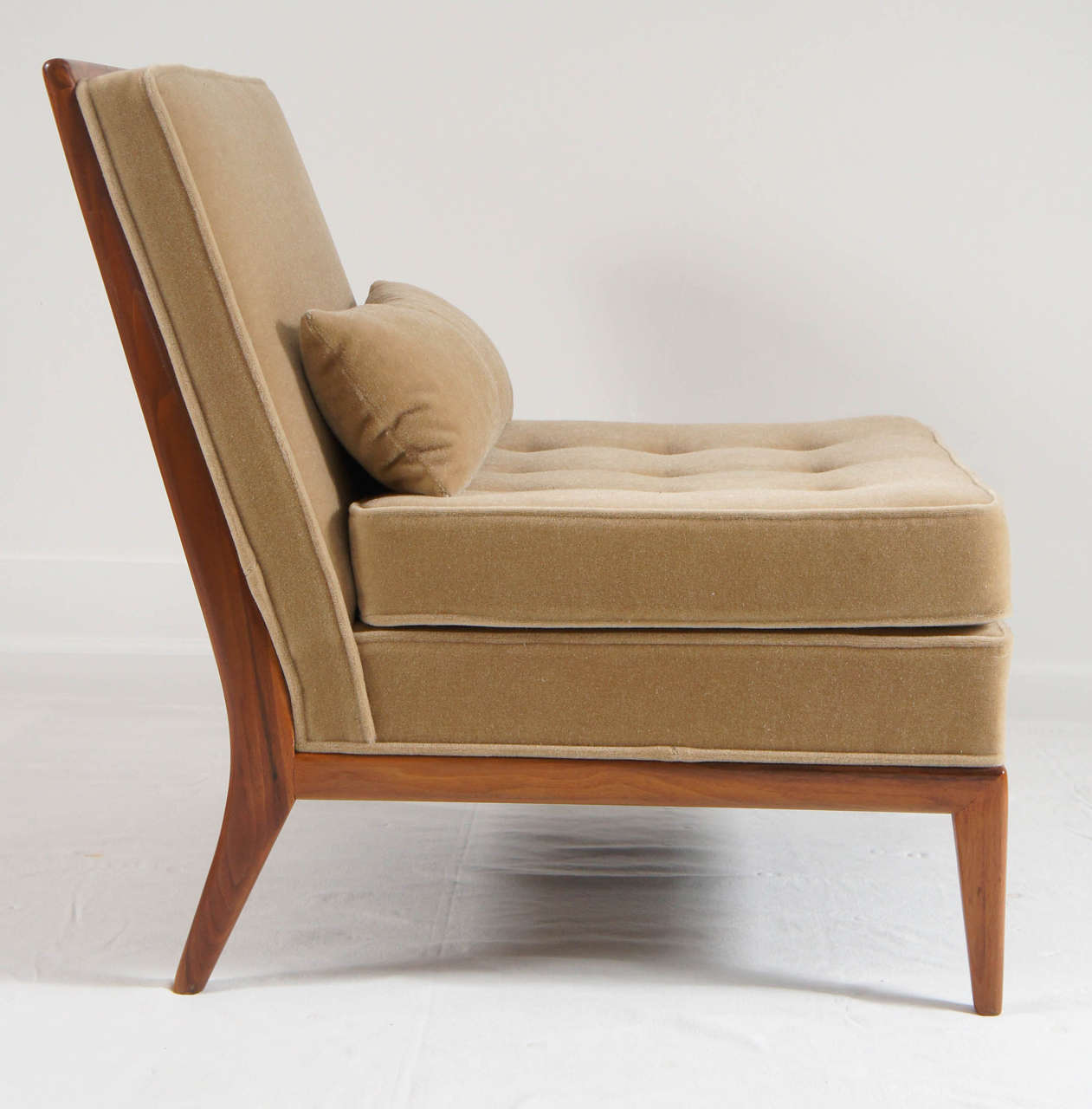 Mid century modern pair of Mccobb slipper chairs at 1stDibs