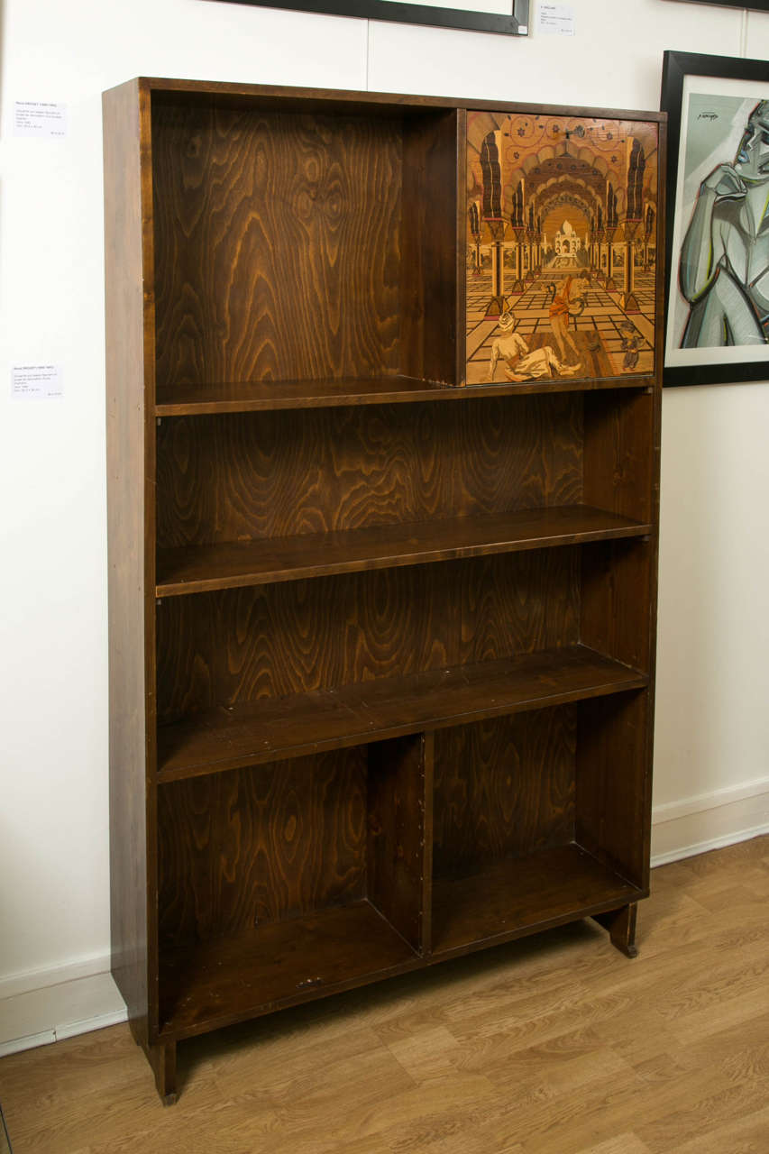 Exceptional Bookcase with Superb Marquetry by Otto Prutscher, circa 1920 2