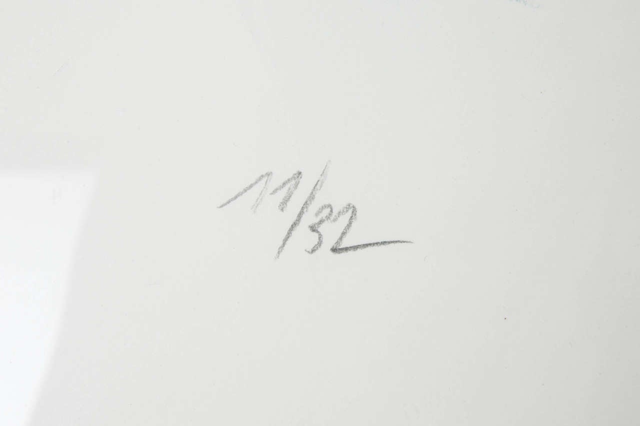 Enki BILAL (1951- ...), screenprint traced over by hand In Excellent Condition For Sale In Paris, FR