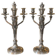 Pair of Andre Aucoc French Continental Candelabras