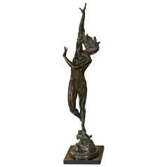 Sculpture en bronze Harriet Frishmuth "Crest of the Wave" Tiffany:: NY