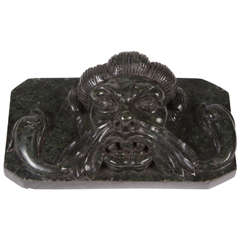 19th Century Mask of Triton, Marble Architectural Element 9