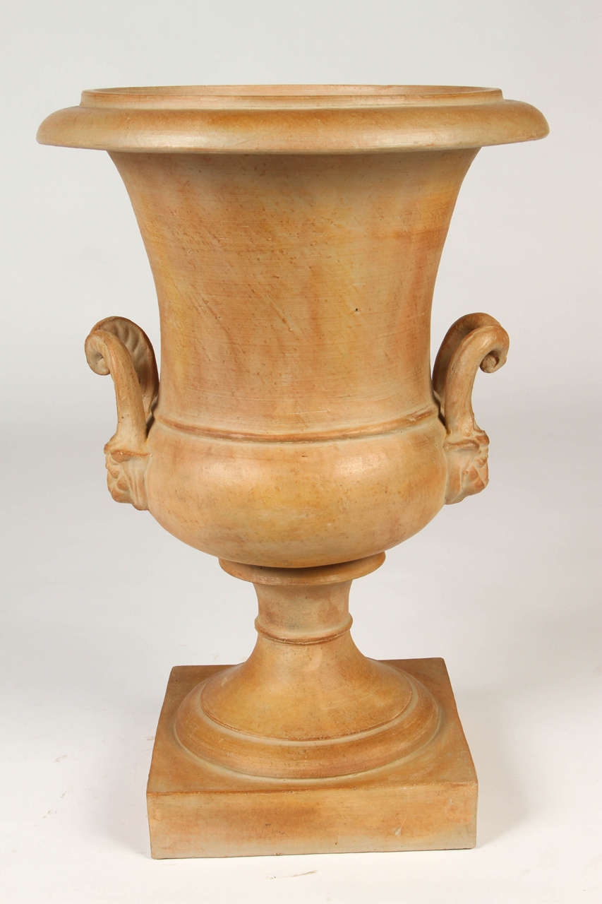 European Pair of Neoclassical Style Terracotta Urns