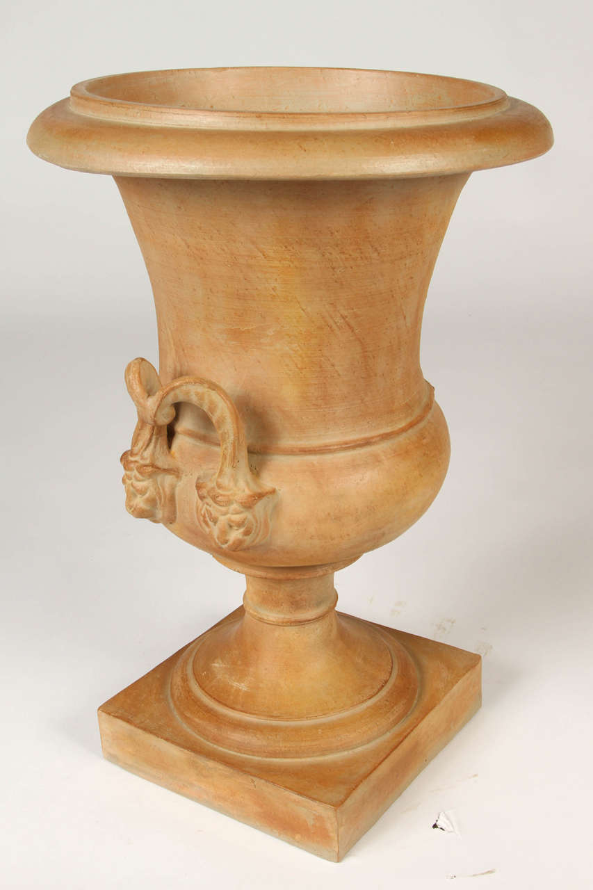 Pair of Neoclassical Style Terracotta Urns 2