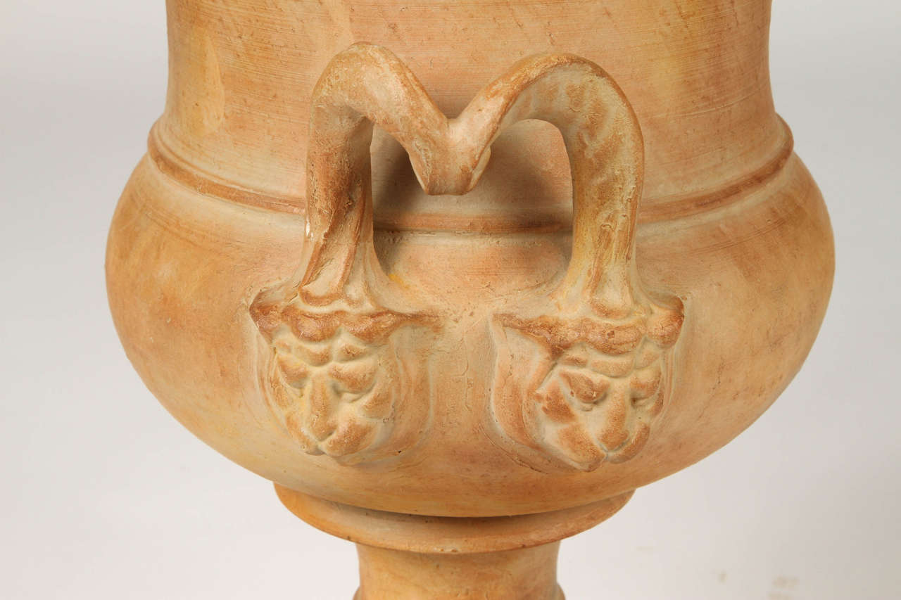 Pair of Neoclassical Style Terracotta Urns 3
