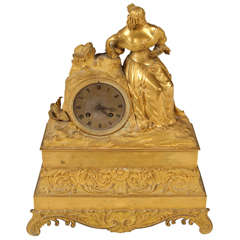 French Empire Ormolu Mantle Clock