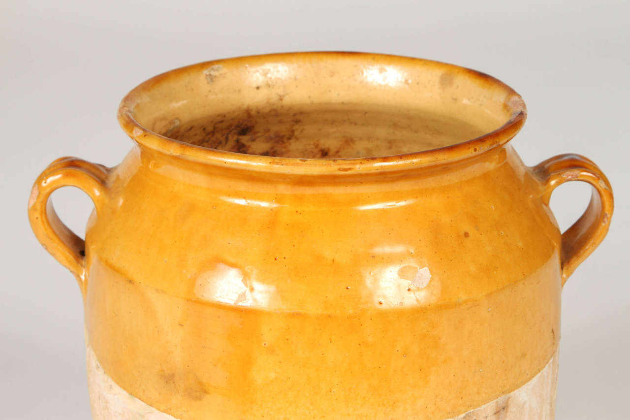 19th Century French Glazed Terracotta Confit Pot In Excellent Condition For Sale In Los Angeles, CA