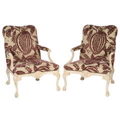 Pair of George III Style Library Chairs