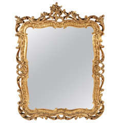 Antique 19th Century Giltwood Mirror