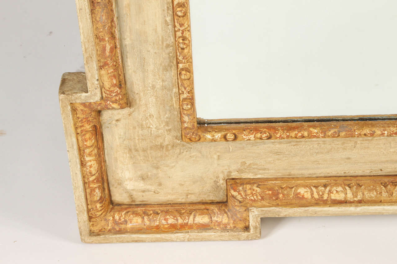 Large George II Painted and Parcel-Gilt Pier Mirror 1