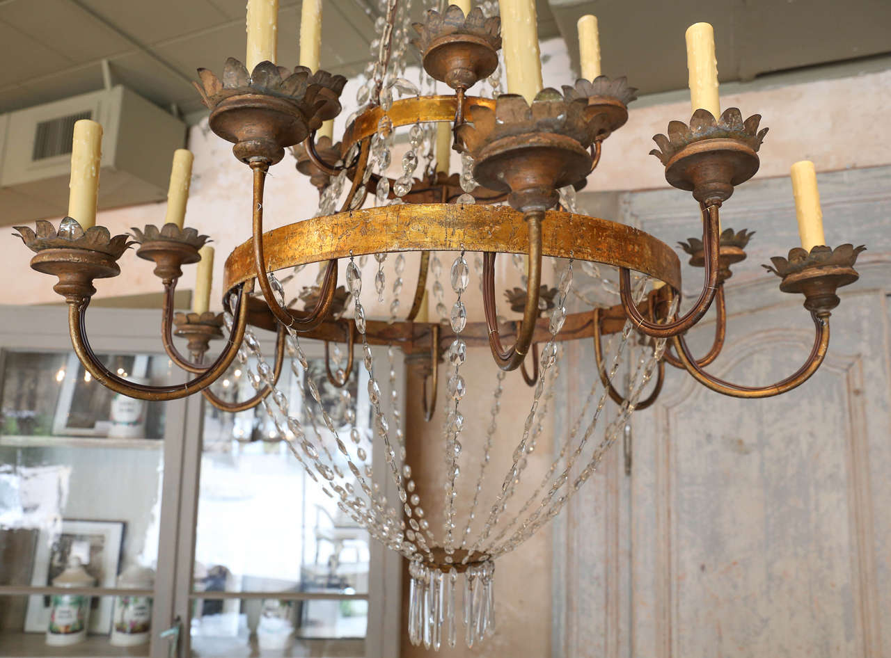 Large Early 19th Century Chandelier from Lucca 2
