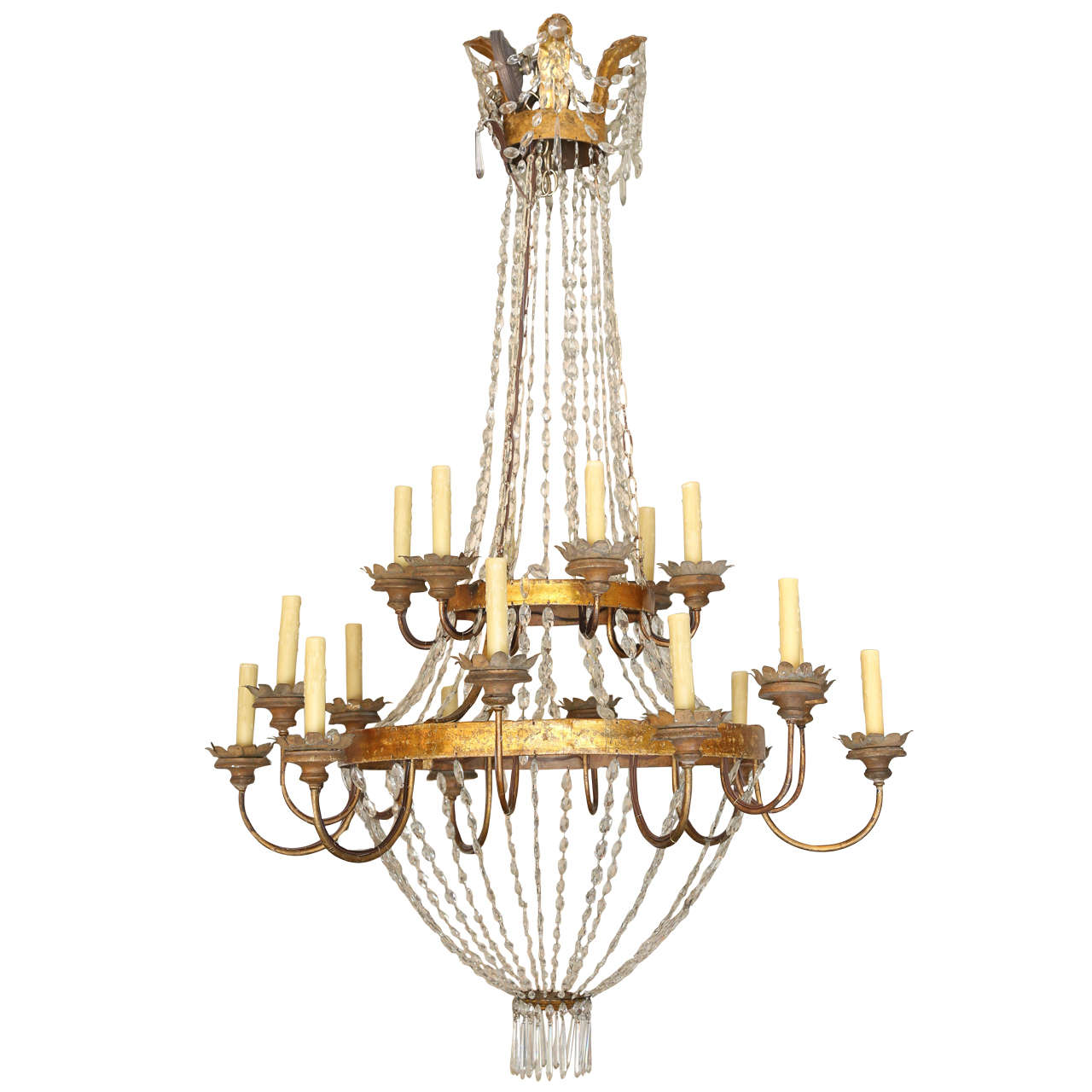 Large Early 19th Century Chandelier from Lucca