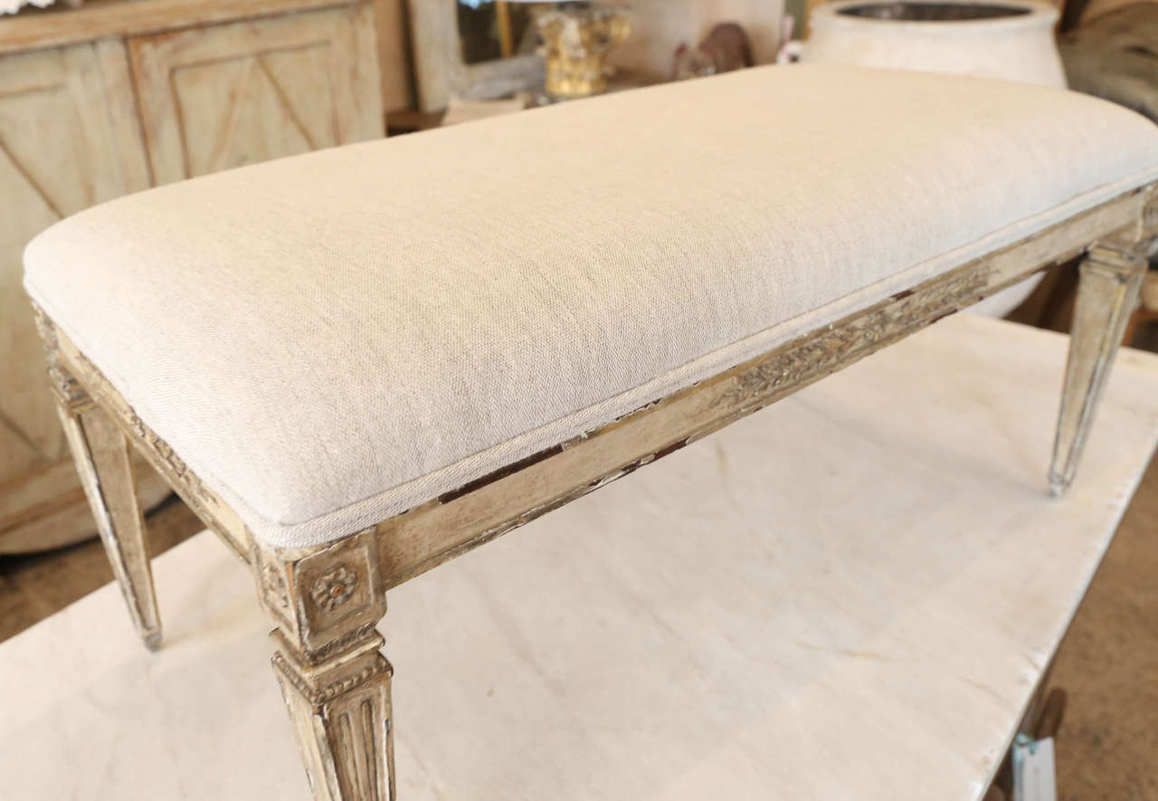 Louis XVI Style Bench In Excellent Condition In Houston, TX