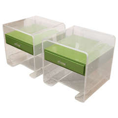 Pair of Lucite Side Tables