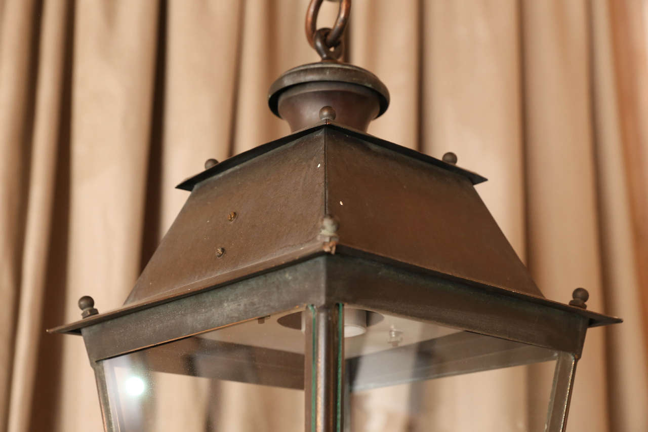 Early 20th Century French Copper Lantern