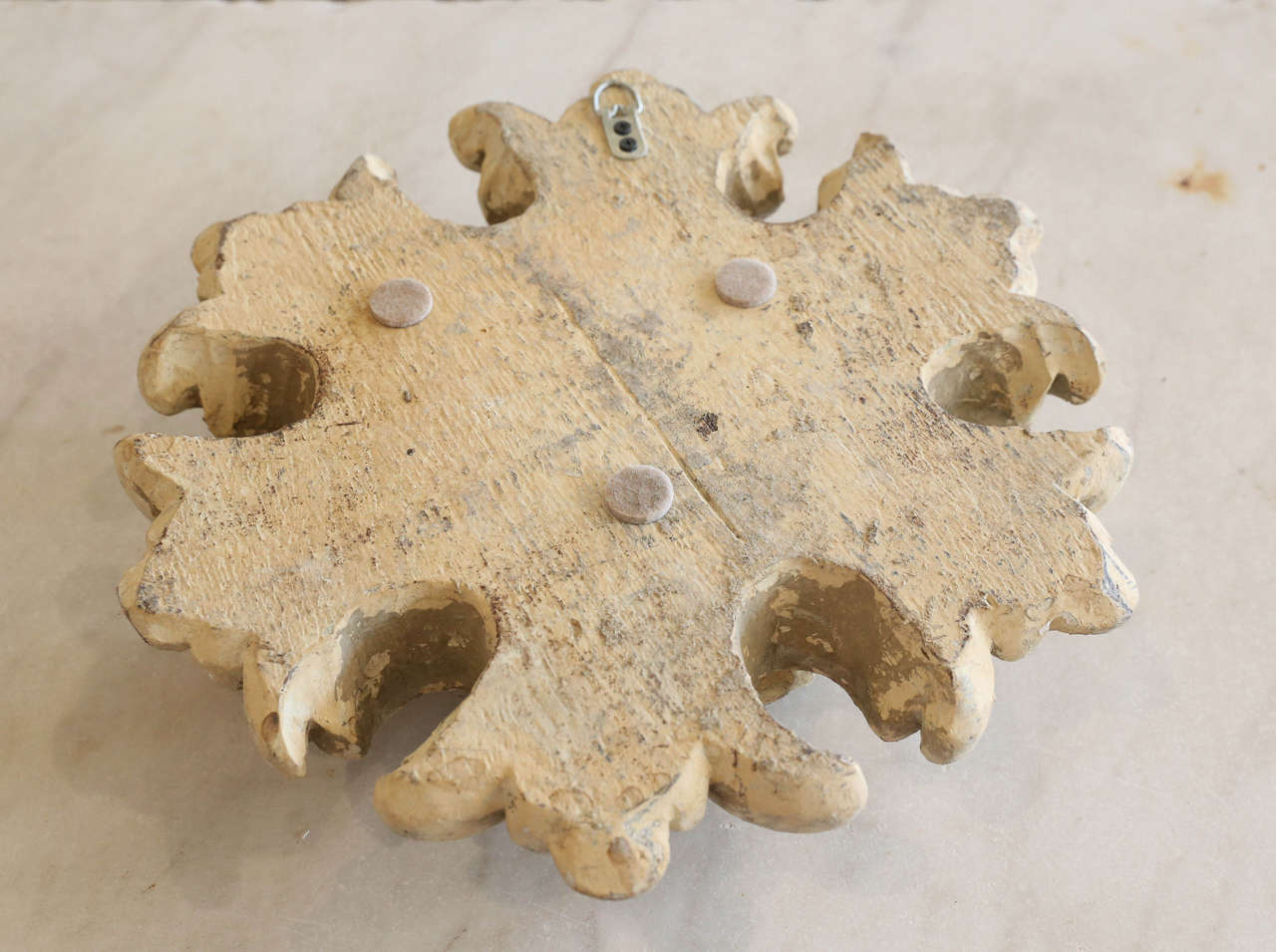 Large Carved Wood Medallion at 1stDibs