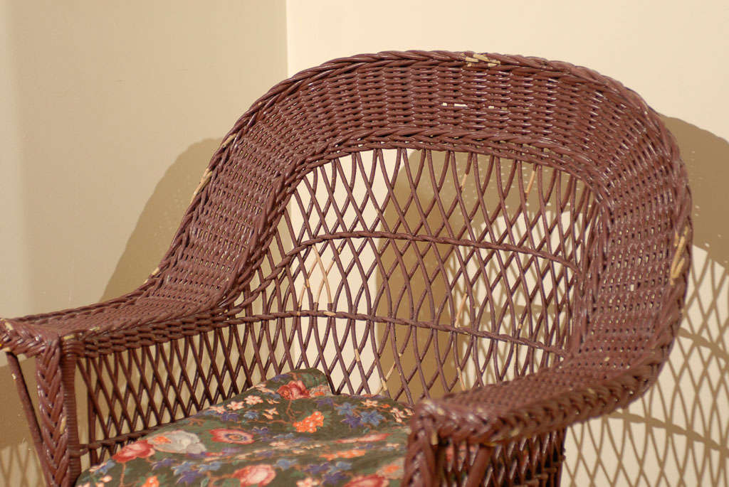 20th Century American Bar Harbor Wicker Chair