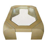 Karl Springer Bone Veneer Coffee Table