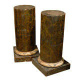 Pair of 18th/19th Century Italian Painted Cabinet Pedestals