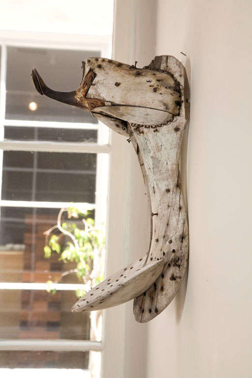 Sculptural Wooden Saddle Frame at 1stDibs