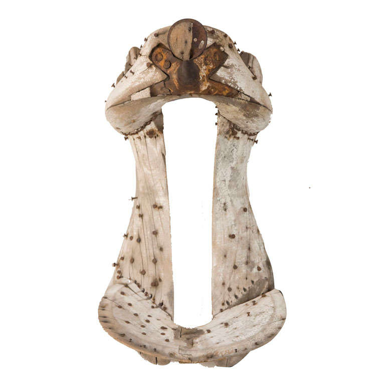 Sculptural Wooden Saddle Frame at 1stDibs