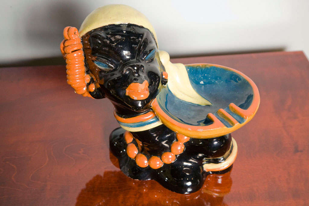 Hungarian Ceramic Bust of "Caribbean Woman"