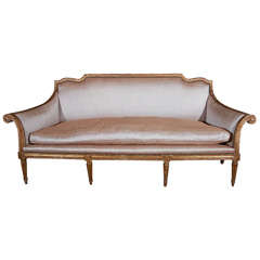 Venetian Sofa in Original Water Gilt