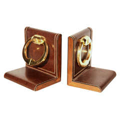 Distinctive Pair of Library Bookends by Mark Cross