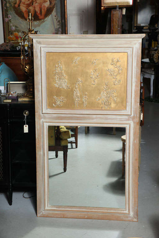 American Chinoserie Trumeau Mirror from Yale Burge