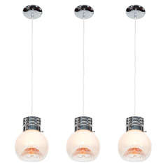 Pair of Unusual Pendant Lights by Mazzega