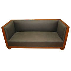 Edwardian Oak Box Sofa