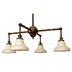 Antique Four Arm Early Electric Fixture